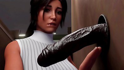 big black cock Glory hole big-chested whore big black cock Blowjob| Lara Croft Gets Some ebony hard-on At A Glory Hole| sucks hefty big black cock - Lara Croft Adventures 03 (3D manga porn Games)