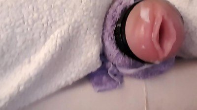 covering My Fleshlight In cum After A lengthy Edging Session