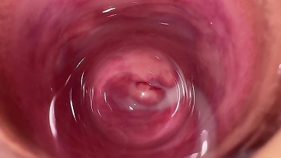 The best vagina stretching and inner camera in Mia's creamy vag