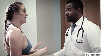 ebony doctor butt-banged his favourite patient - pure TABOO