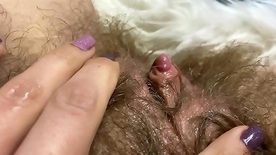 fat erected clit drilling cootchie deep inside massive climax