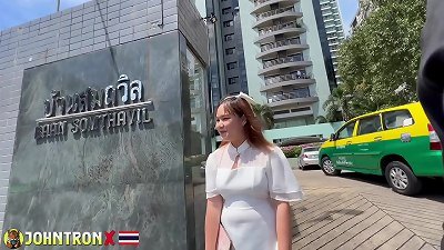 JohnTronX - 18YO chubby Thai nubile LILY Lets Me creampie Her