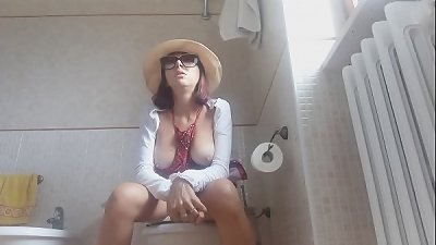 sitting on the toilet&comma; I curse and do everything