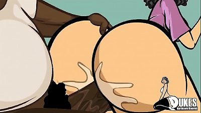 thick rump Music teacher gets pounded by the university jock all night.