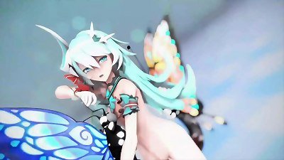 Honkai impact 3rd Rozaliya hentai Insect orgy Dance rosy Cat MMD 3 dimensional Blue Hair (CLIP)