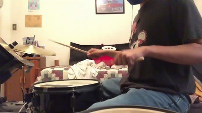 parents groaning in other room/playing drums 68