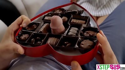Valentines day made my nubile stepsister Elsa Jean sad