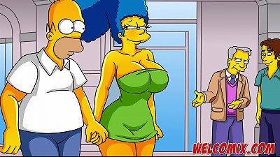 The hottest milf in town! The Simptoons, Simpsons anime porn