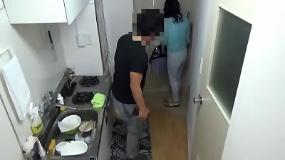 Work of rental old woman-face behind wifey that husband does not know file NO.56-