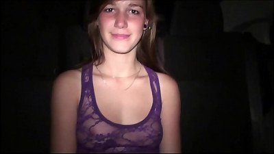 teen bombshell Alexis Crystal PUBLIC sex group glimpse orgy